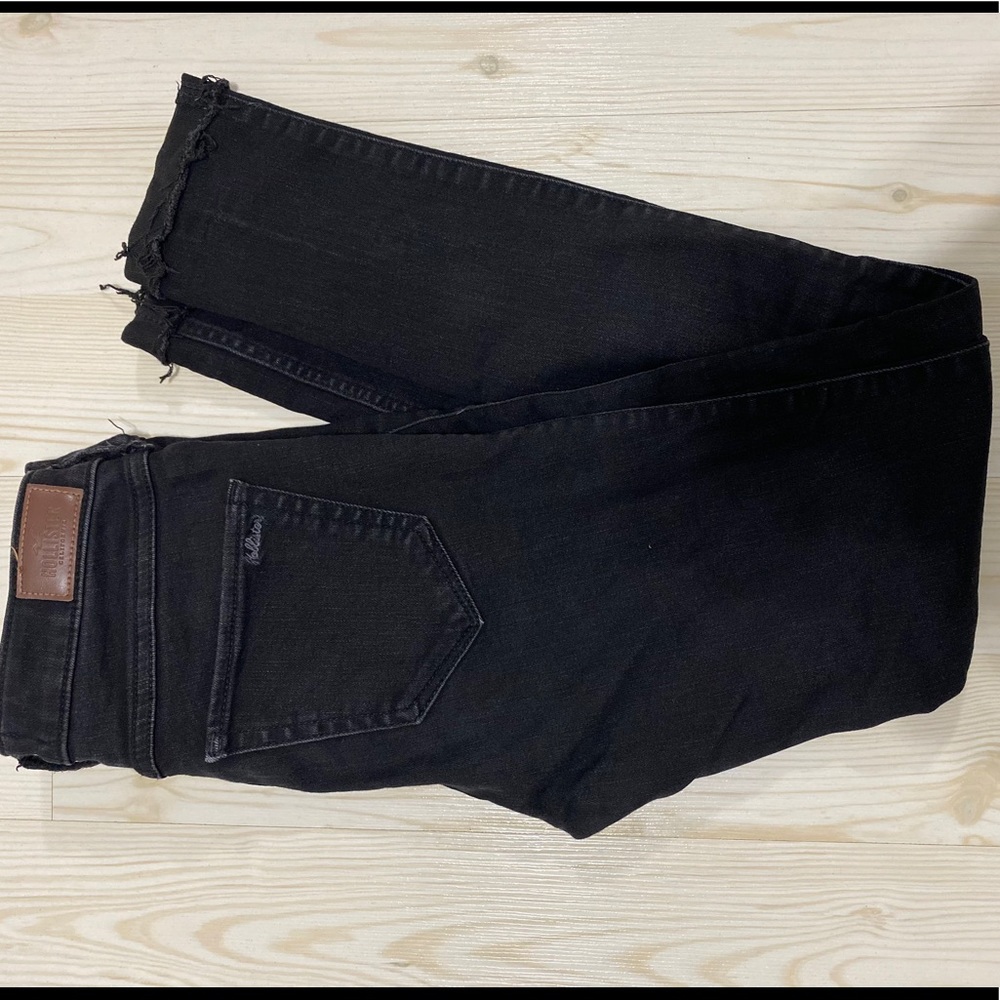 Black High Waisted Ripped Jeans